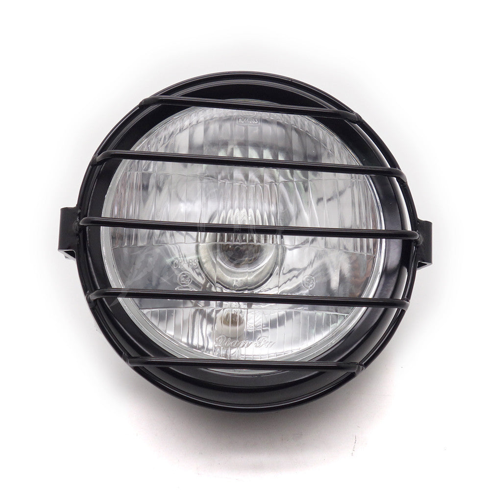 Motorcycle Metal Grill Retro Headlight Side Mount Cover for Honda CG125 Custom Q