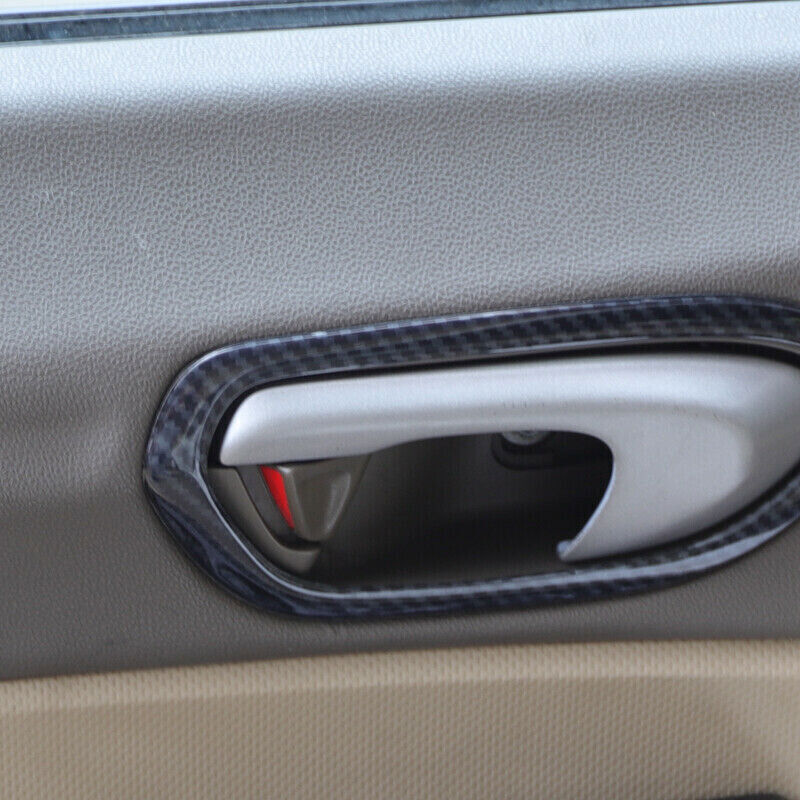 ABS Carbon Fiber Side Door Inner Handle Cover Trim for Honda 8th for Civic 2006-2011