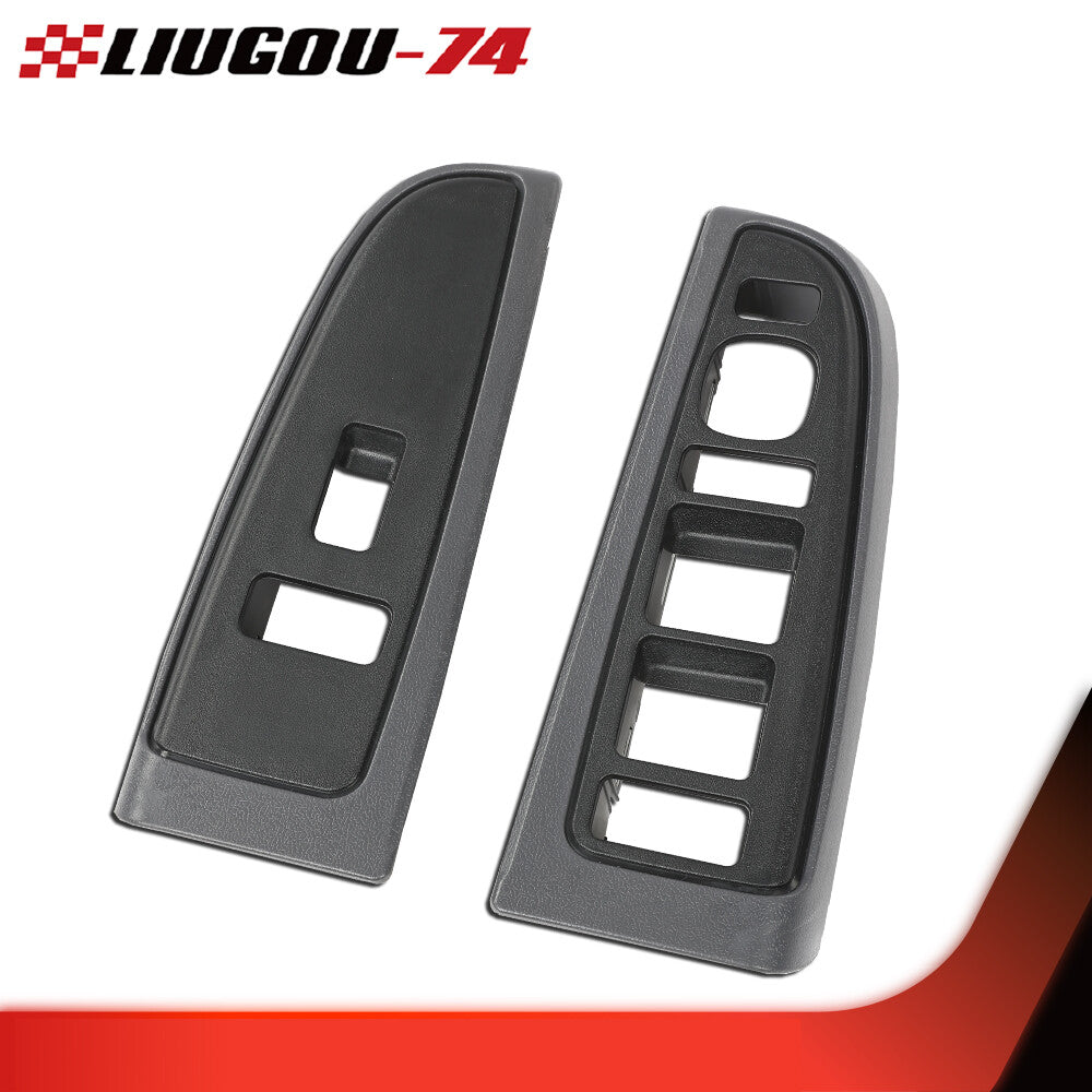 Front window switch decorative frame set is suitable for 2003-2007 Silverado for Sierra dark gray- v