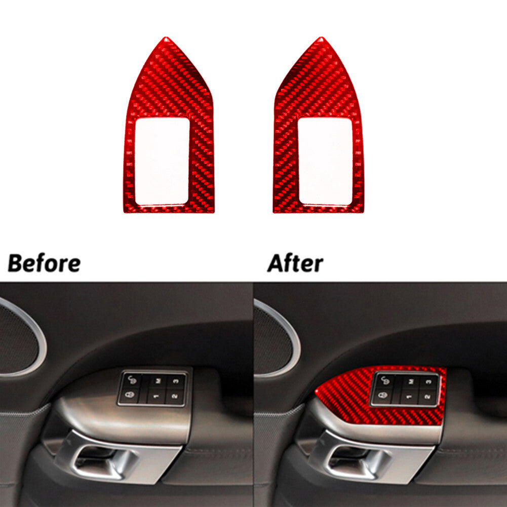 Carbon Fiber Inner Gear Shift Frame Cover Trim For Camaro 2010-2015 v