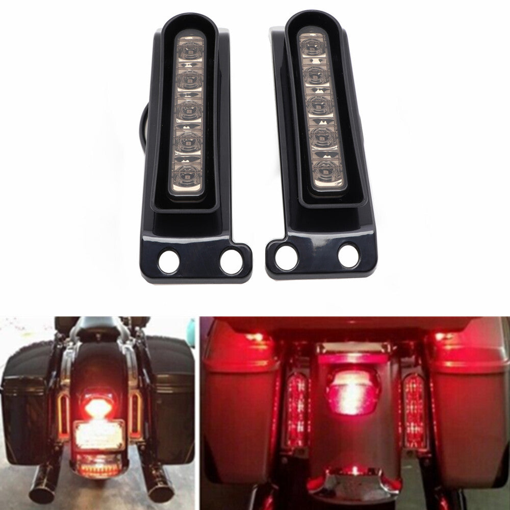 LED Inserts Saddlebag Support Tail Turn Signal Light for Harley Electra Glide Q