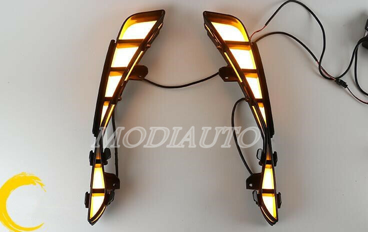 DRL LED Daytime Running Lights with Turn Signals 2pc For 19-22 for Avalon B n