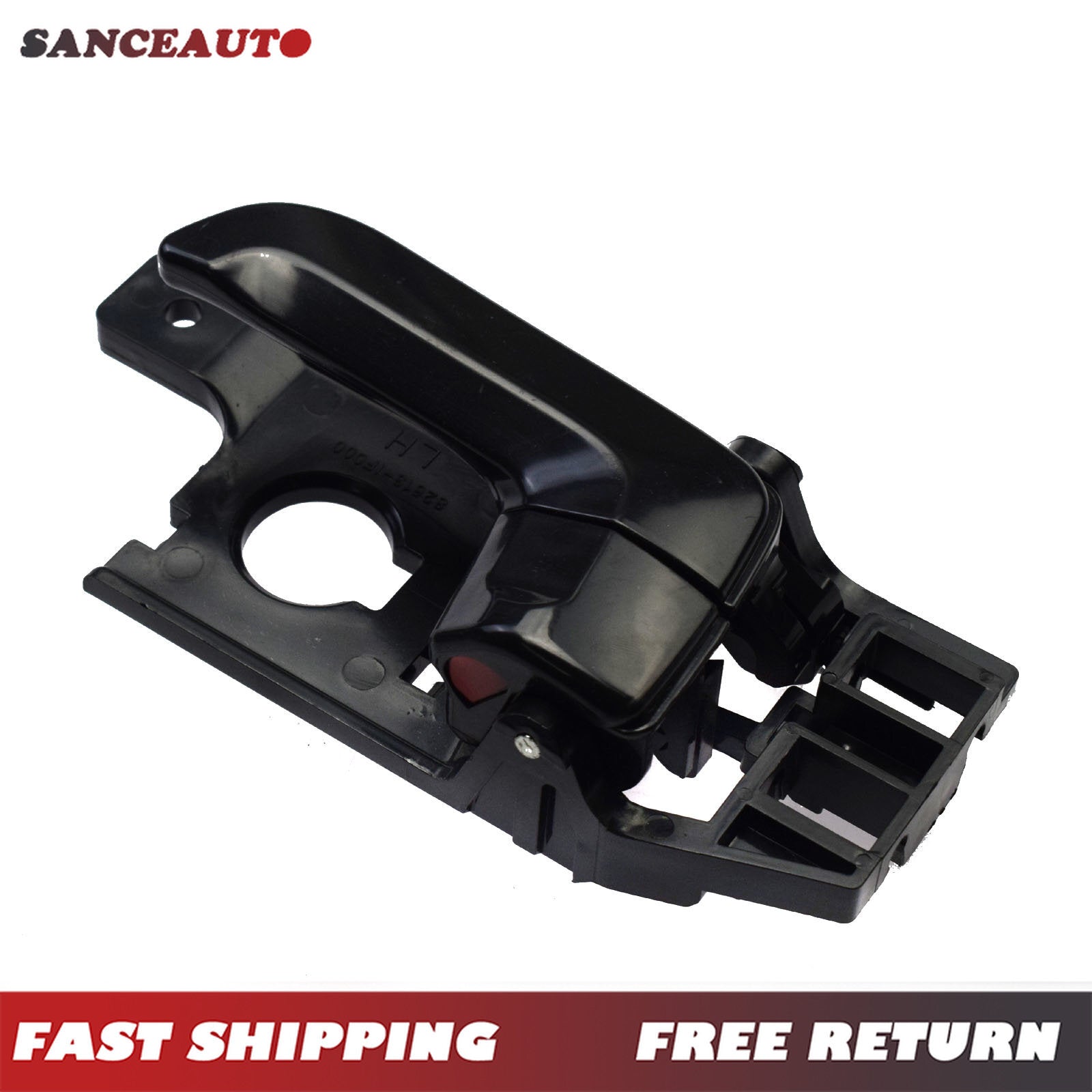 Black left inner door handle for Kia 2005, 2006, 2007, 2008, and 2010 (September 2010) n