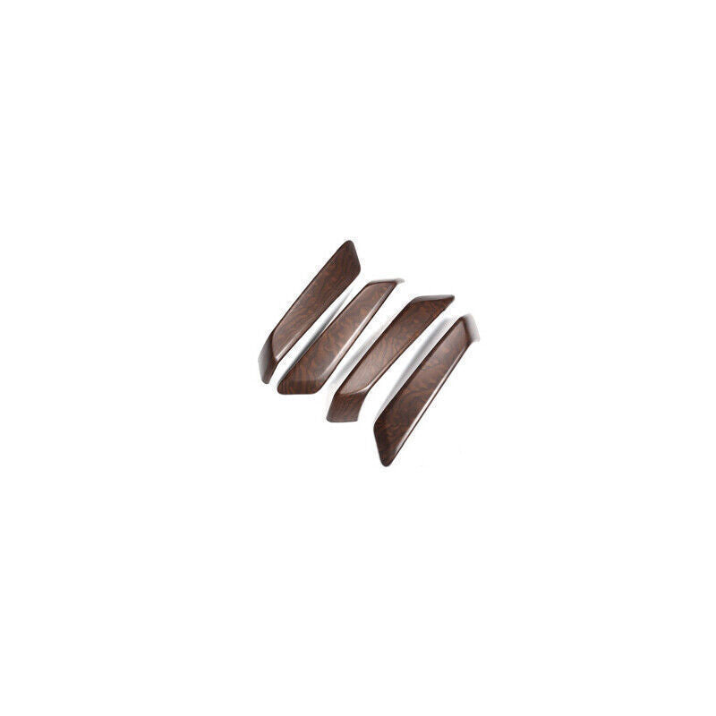 Fit for Audi Q5 2018-23 Cen Wood Grain Inner Door Armrest Strip Cover Trim 4PCS