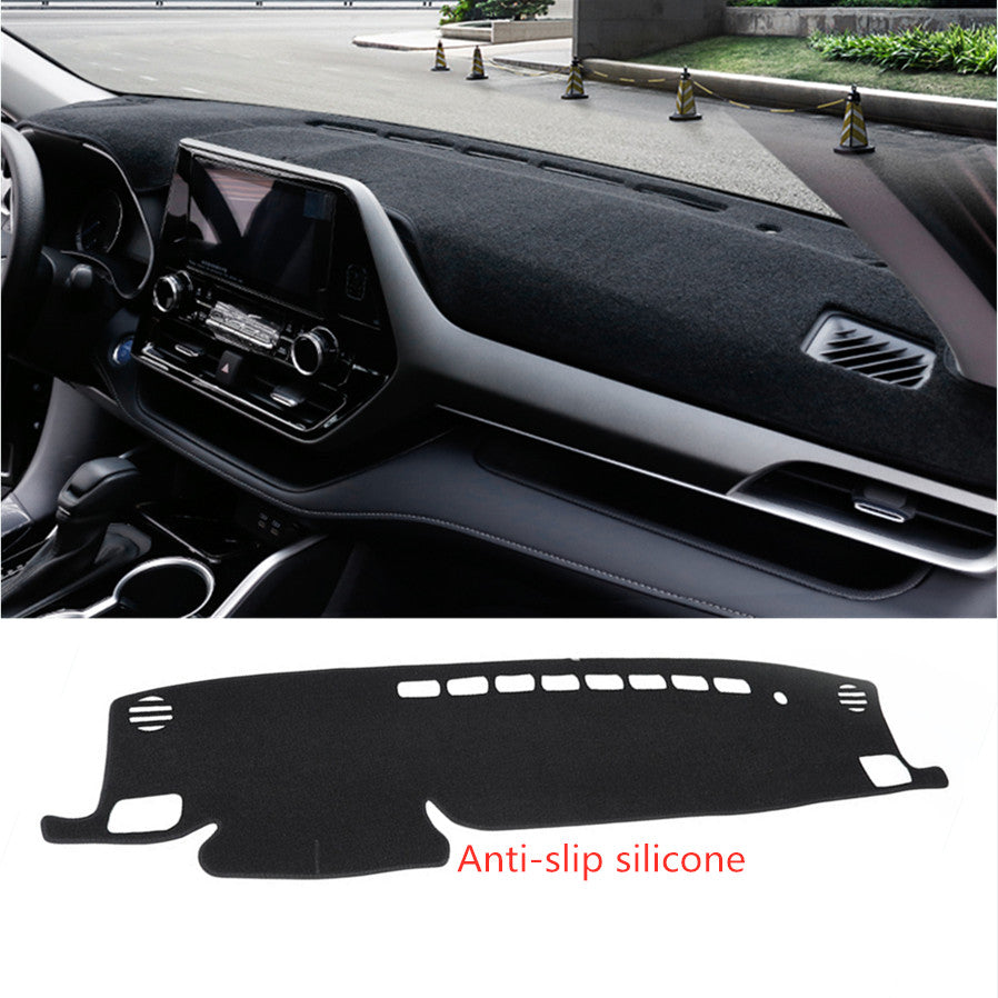 Inner Black Dashboard DashMat Sun Cover for 2020-2024 Highlander v