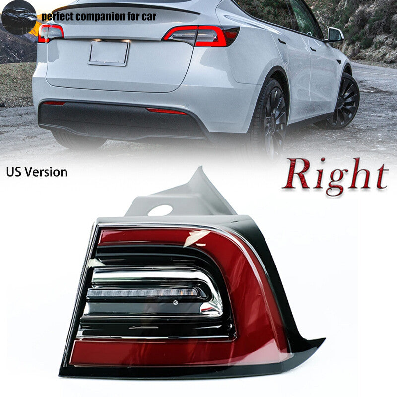 Right outer LED taillight and rear brake stop light applicable to for Tesla Model 3 2017-2021.