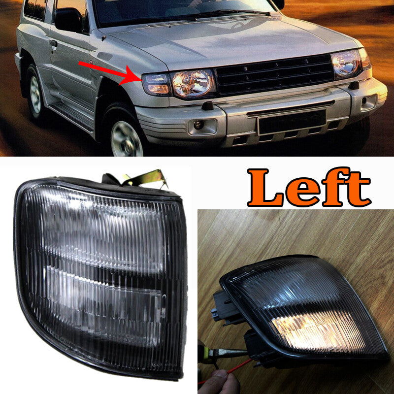 The left front corner turn signal is applicable to for Mitsubishi Pajero V33 1997-1999.