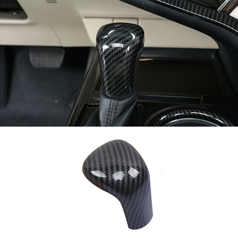 for Toyota for Camry 2018-2022 Carbon Fiber ABS Central Console Gear Shift Knob Trim