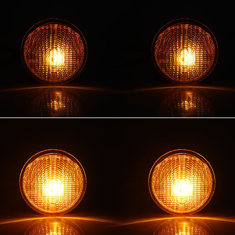 LED Front Grille Amber Turn Signal Light indicator For 2014-2017 for Jeep for Wrangler