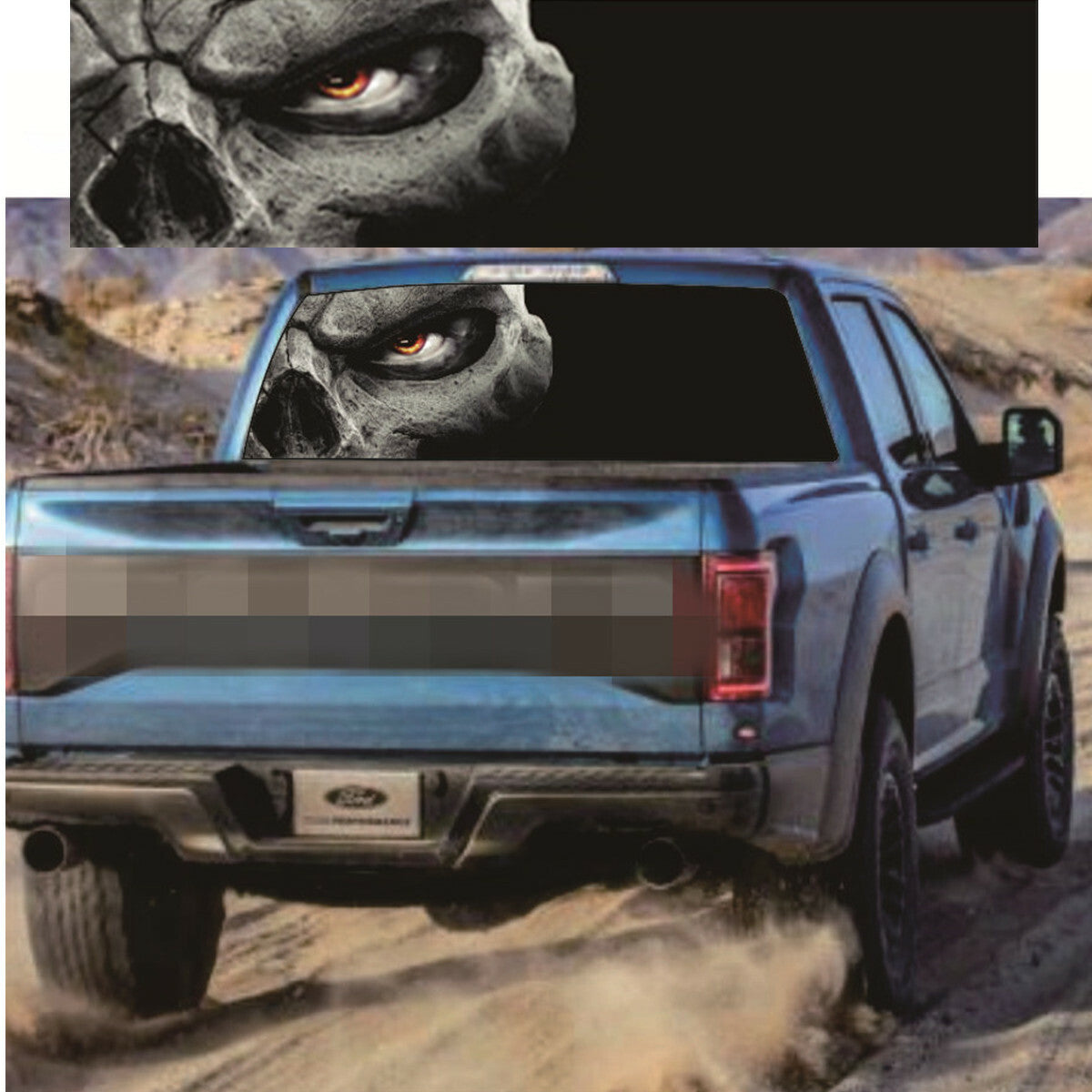 135x36cm Auto Rear Window Decor Sticker Decal Car-Styling Exterior Accessories