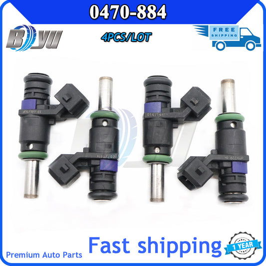 (4) 0470-884 Fuel Injector for Arctic Cat Wildcat Fuel SYNERJECT 14-20