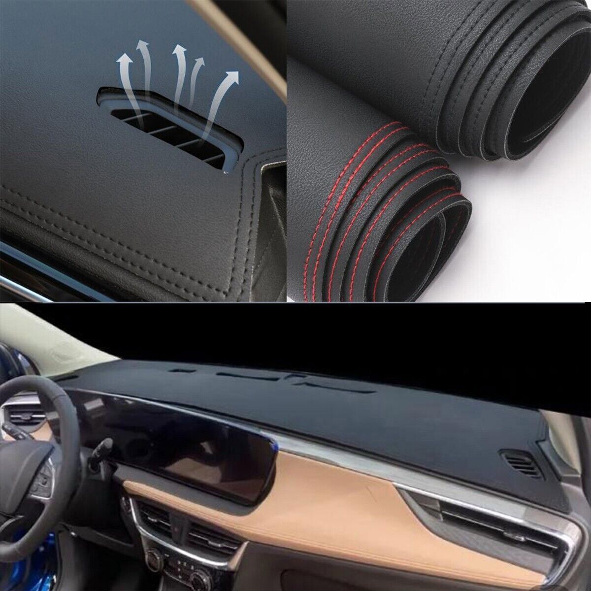 1X PU leather Dashboard Dash Mat Non-slip DashMat Pad for Buick Encore GX 2024+