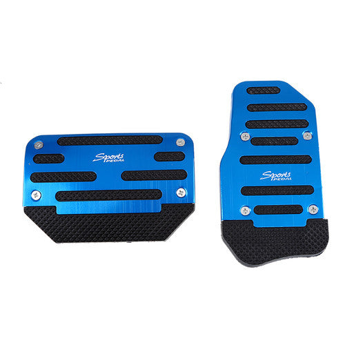 2PCS Blue Universal Car Non-Slip Automatic Pedal Brake Gas Pedal Cover for 1 set