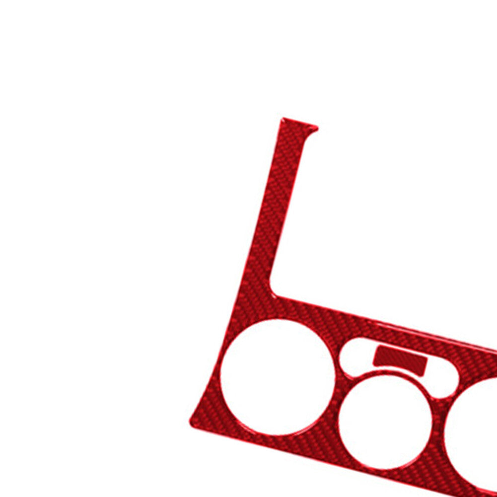 Red Carbon Fiber Radio Climate Surround(4WD) Cover For Colorado for Canyon 2005-2012