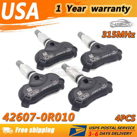 4PCS 42607-0R010 Tire Pressure Monitor Sensor TPMS for Toyota Highlander RAV4 US