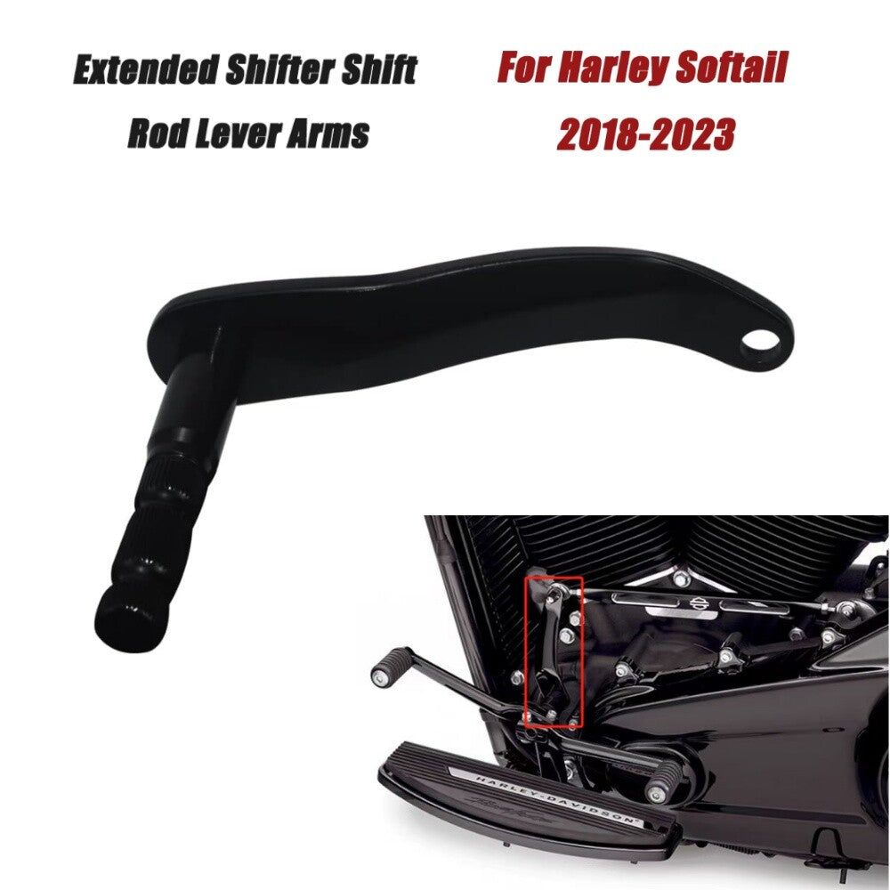 Extended gear shift lever arm for Harley Fat-Boy FLSB Softtail 18-23- n