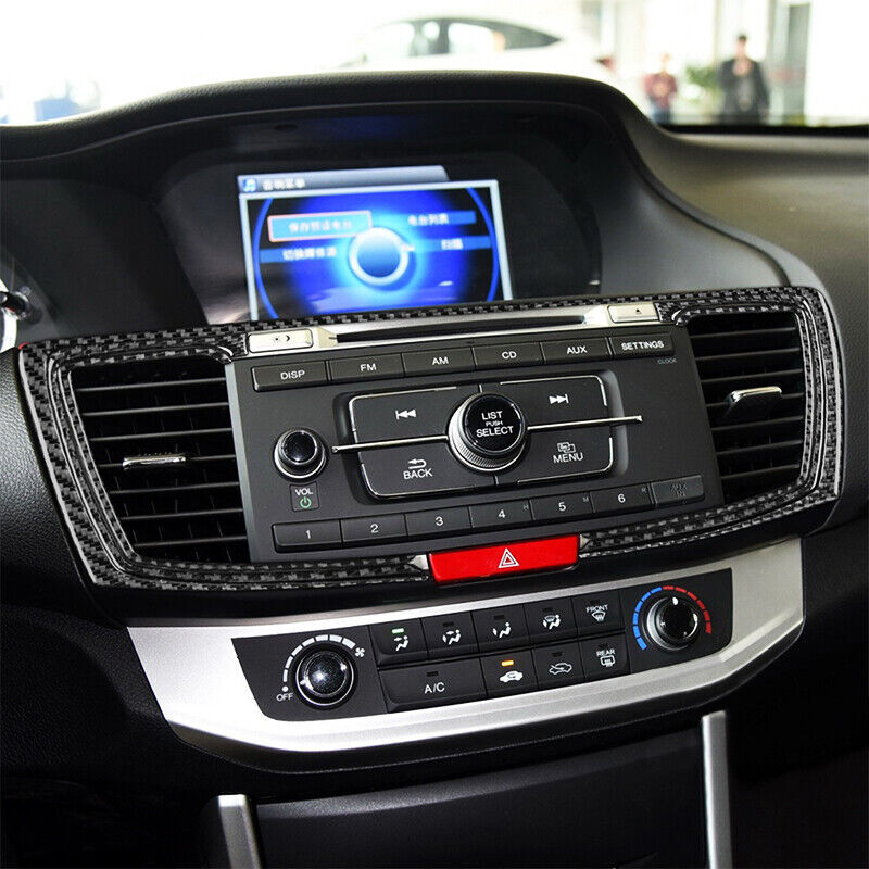 carbon fiber car air vent socket cover decoration suitable for Honda Accord 2014 - 2017