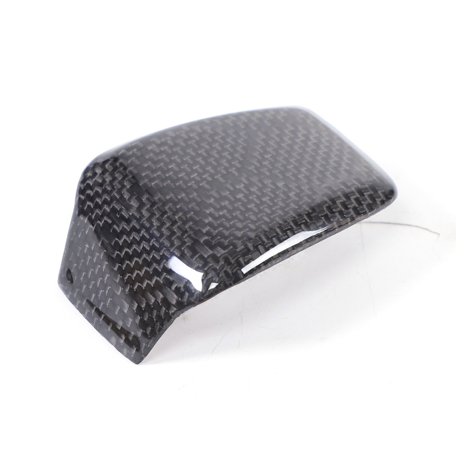 Red Carbon Fiber for Seat Belt Buckle Button Cover for Model 3/Y 2016-2022- v