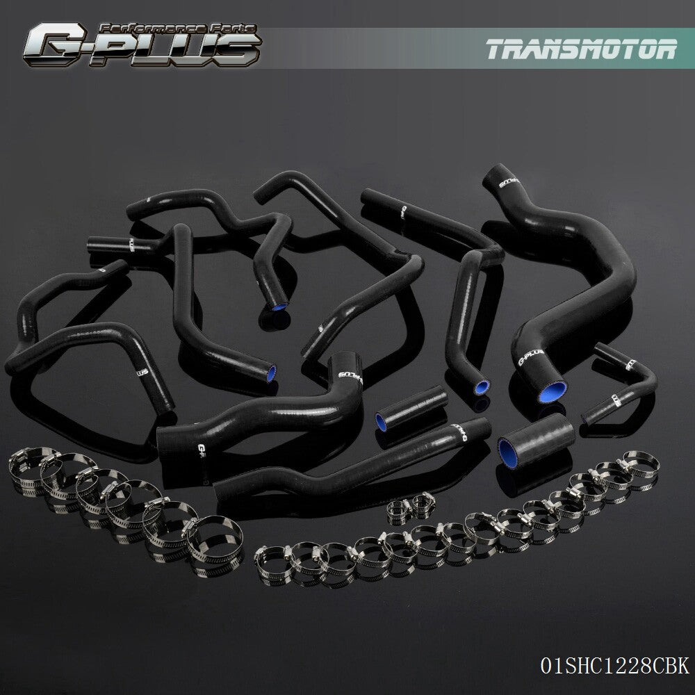 Fits for New Mondeo 2013 - 2016 20T Black Silicone Radiator Hose Pipe - v