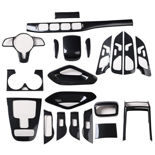 for Mercedes Benz GLE 2020-2023 Carbon Fiber Molding Interior kit Cover Trim 21P