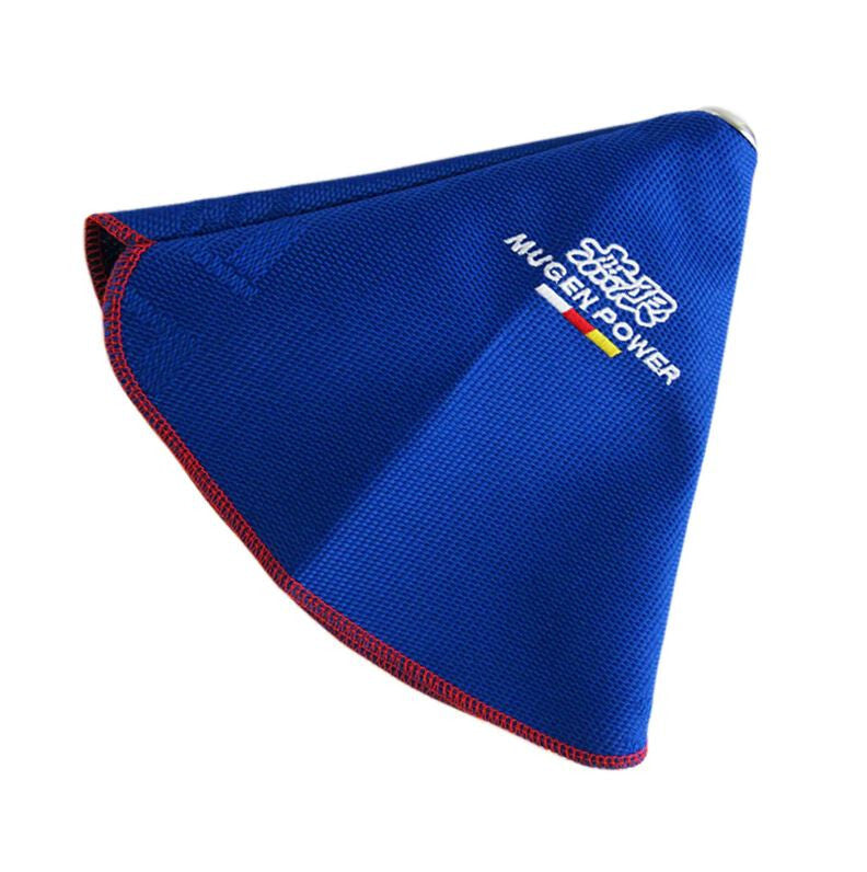 Car gear shifter shoe racing gear lever cover Mugan blue fabric for Honda