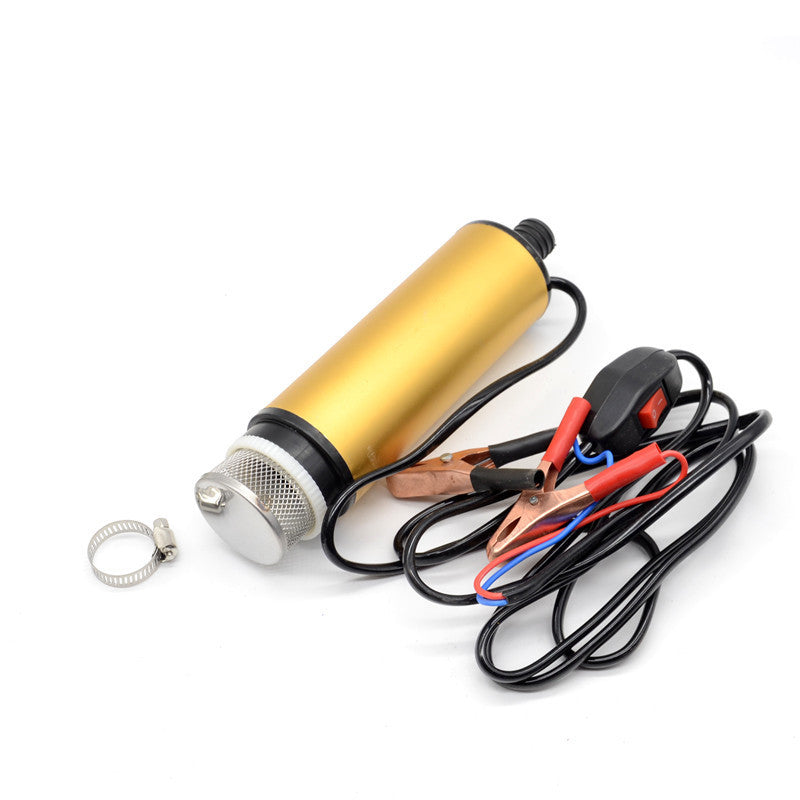 Fuel Water Diesel Transfer Pump Filter Submersible Battery Clip Tool Car DC12V