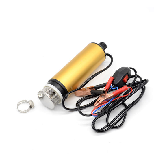 Fuel Water Diesel Transfer Pump Filter Submersible Battery Clip Tool Car DC12V