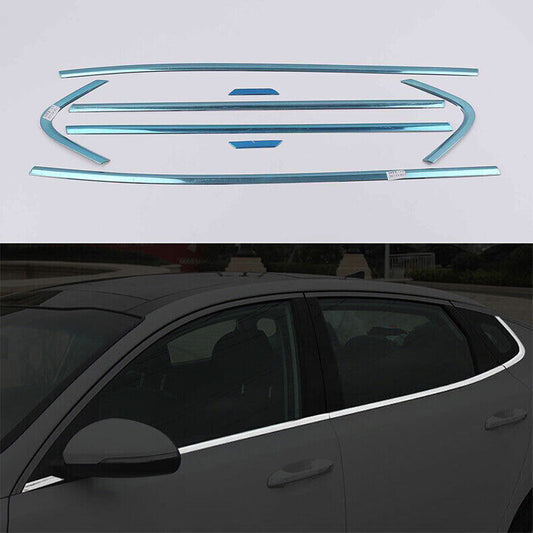 for Kia Optima 16-20 Chrome Steel Window bottom Strip Sill Molding Cover Trim 8x