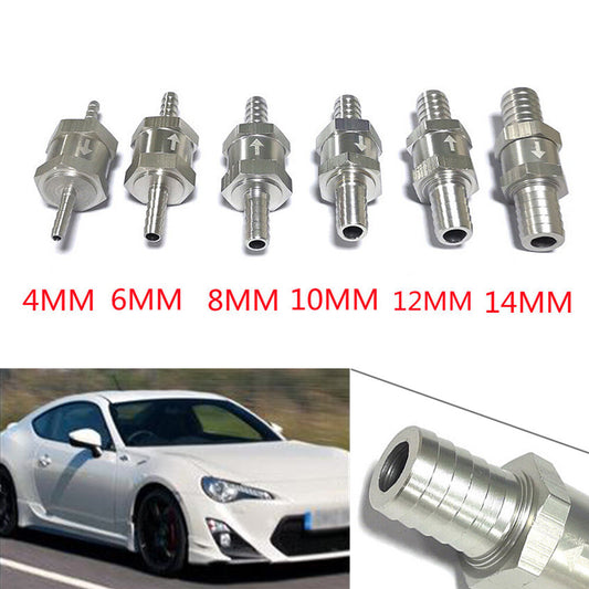 One Way Fuel Non Return Check Valve 4mm Gas Air Fuel Petrol Diesel Oil Vacuum