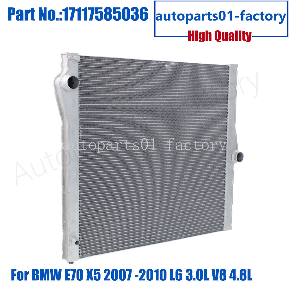 Aluminum Radiator Replacement for BMW E70 X5 2007 -2010 L6 3.0L V8 4.8L