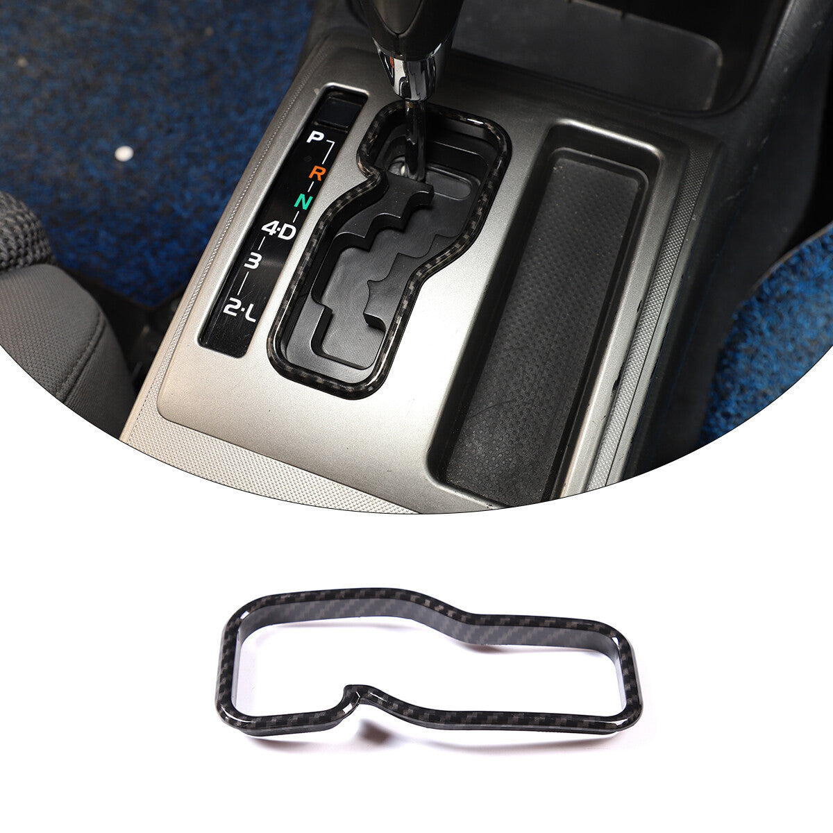 ABS carbon fiber rear for seat storage compartment cover decoration suitable for Supra 19-22- v