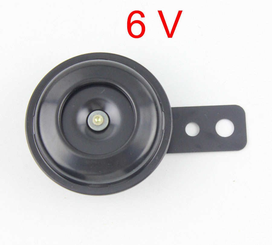 Black 105dB DC6V 1.5A Horn Motorcycle ATV Quad Scooter Pocket Bike Z50 DAX Moped