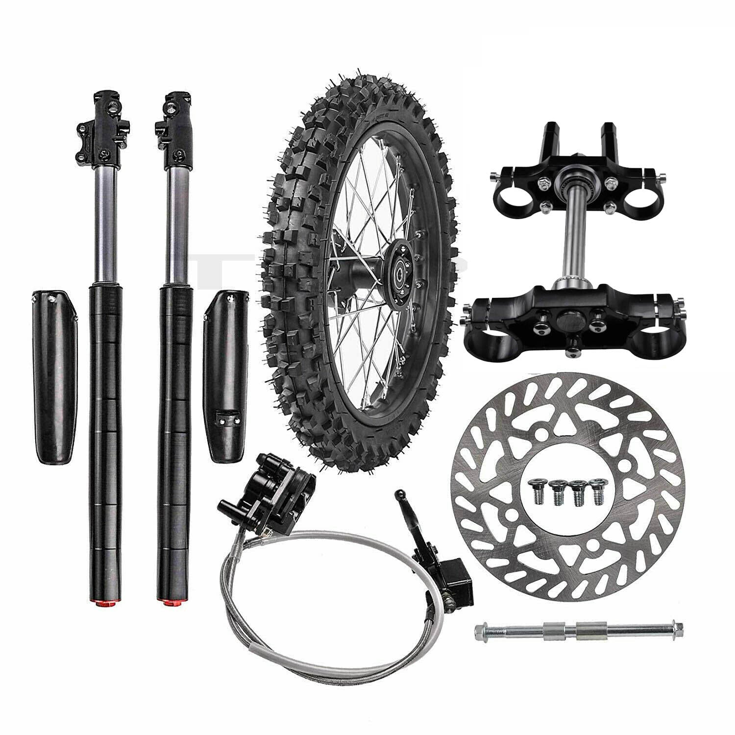 Front Forks Set +17 Wheel 70/100-17 Tyre Disc Brake 110cc 125cc 140cc Dirt Bike