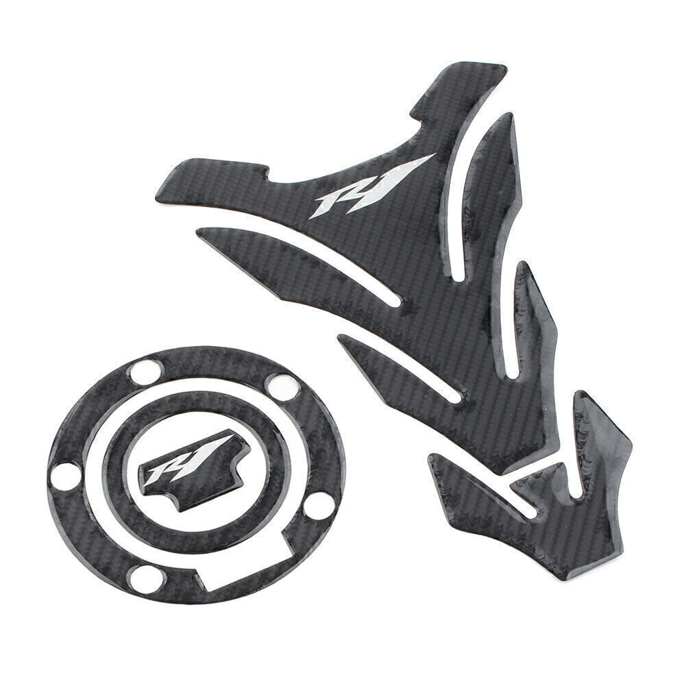 Carbon Fiber for Yamaha YZF1000 YZF-R1 R1M Gas Cover 3D Decal Fuel Tank Pad