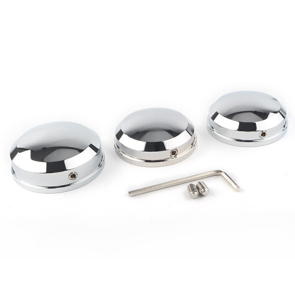 Upper Fork Stem Nut Covers Kit Chrome for Harley FLSS FLSTF FLSTFB FLSTFBS cl