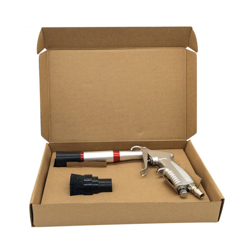 Car and Truck Dry Air Cleaning Kit - Pneumatic Spray Dirt Washing Tool Brush n