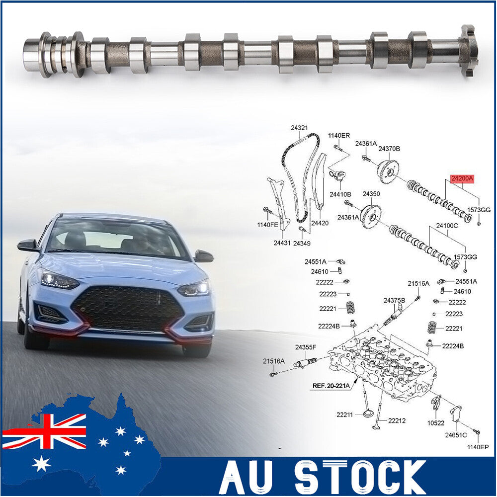 24200-2E084 Exhaust Camshaft 242002E074 For 2017-2021 for Hyundai for Elantra 2.0L AU