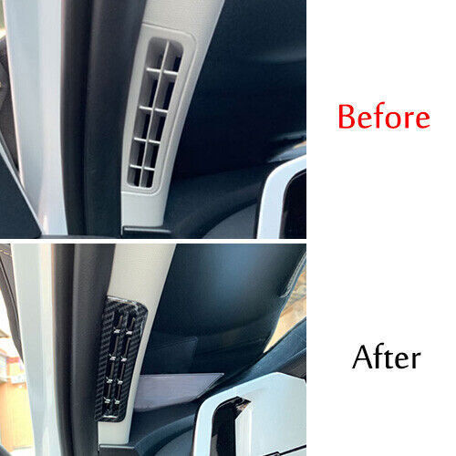 ABS Carbon look A Pillar Air Outlet Vent Cover Trim for Hyundai for Elantra 21-23 n