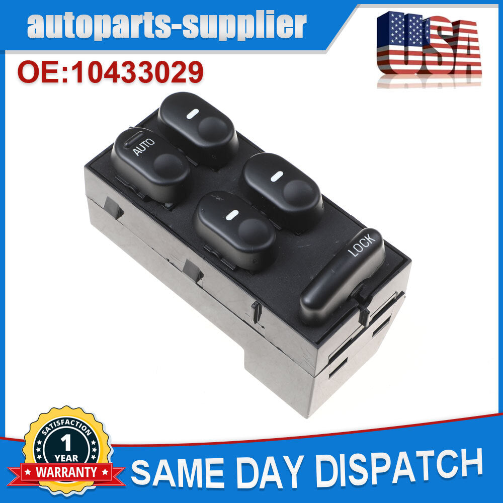 new Master Power Window Lock Switch 10433029, suitable for Buick Century Regal 1997 - 2005