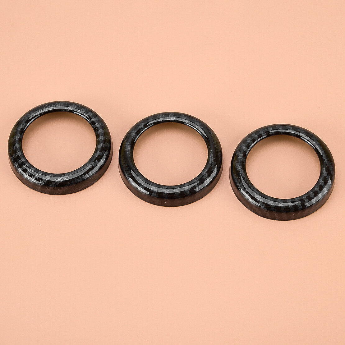 Set A/C Air Conditioner Switch Knob Ring Cover Fit for 370Z 2009-2020 v