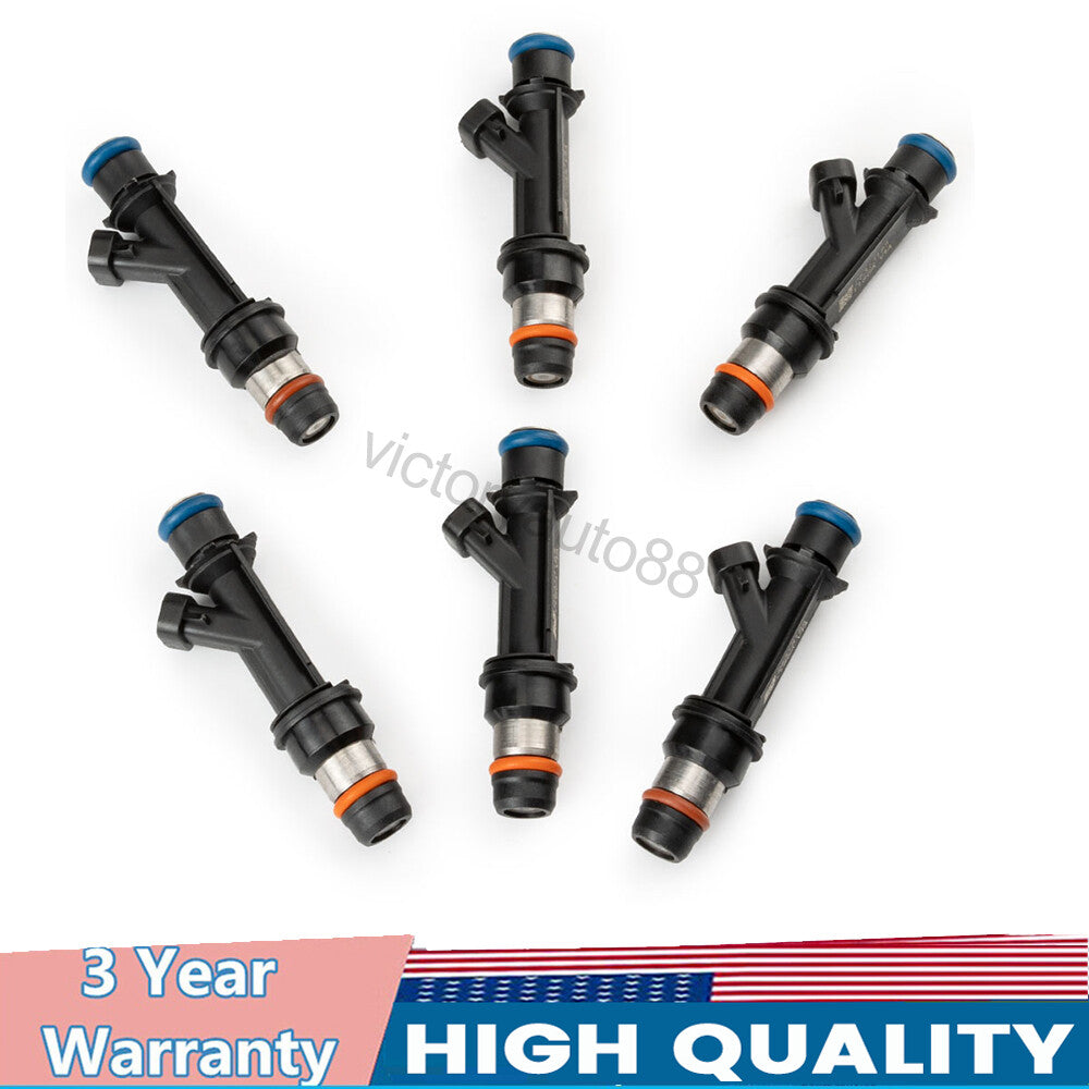 6-piece fuel injector kit 25313185 for 2002-04 for Chevrolet Blazer for GMC Envoy 4.2