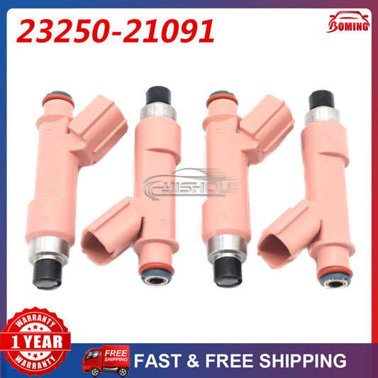 4-piece fuel injector kit for 2012-2016 for Toyota Prius C 1.5L 23250-21091 23250-21090