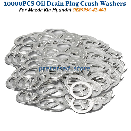 10,000-piece pack of 14mm aluminum drain plug gaskets for washing machines suitable for Mazda and for Kia 9956-41-400- v