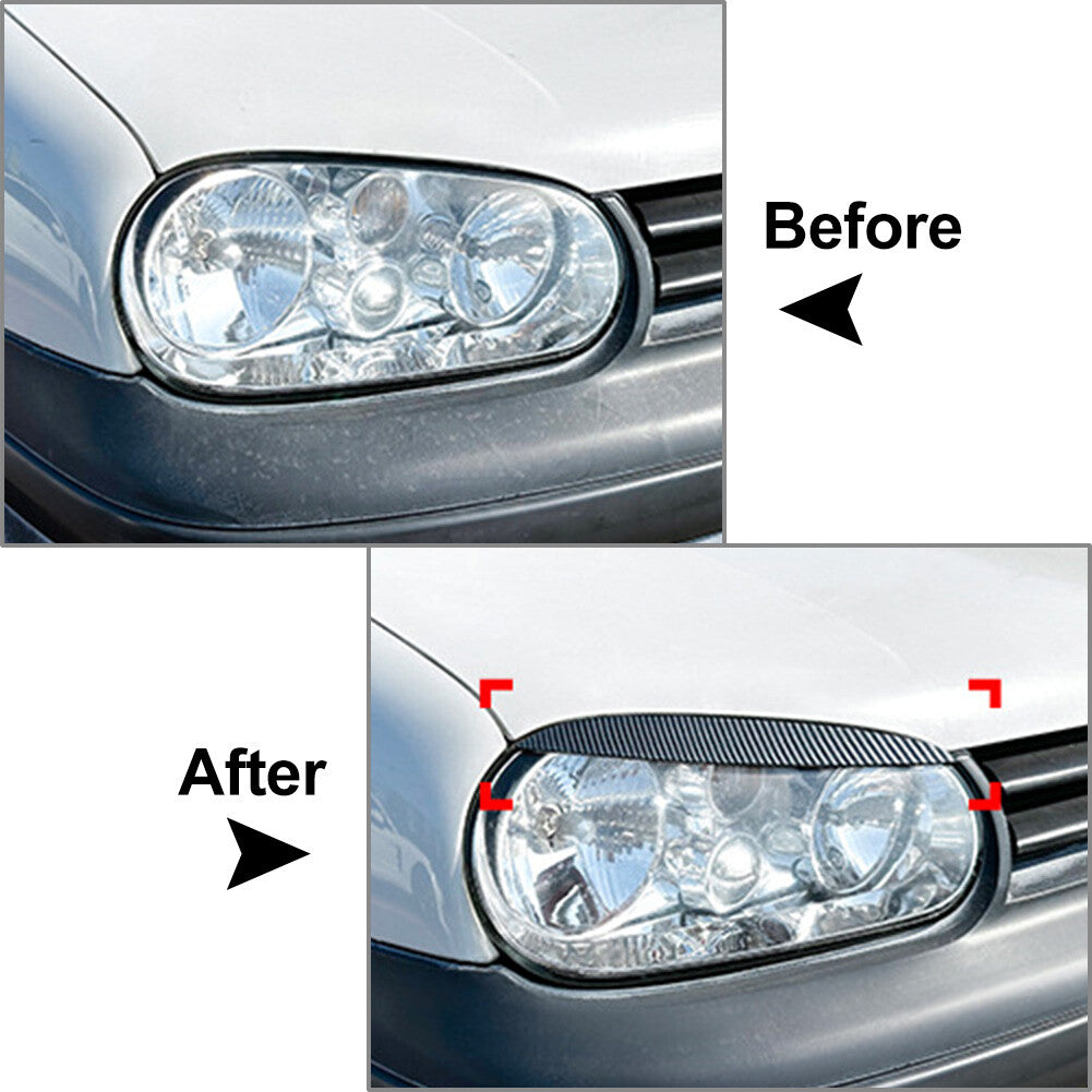 Car Headlight Eyebrow Eyelid Cover Trim FIT for VW for Golf MK4 1997-2005