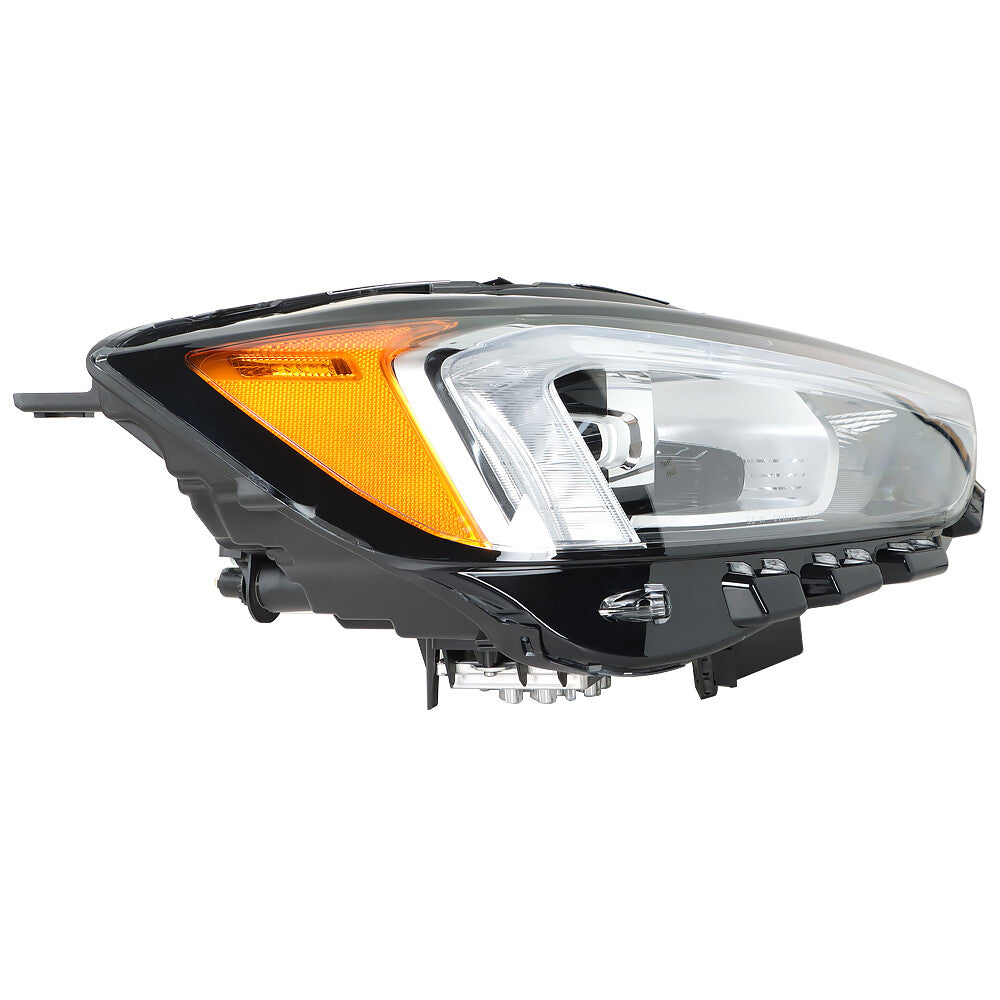 The right-side headlight is full LED with DRLs and a black housing, suitable for 2019-2021 Edge models. n