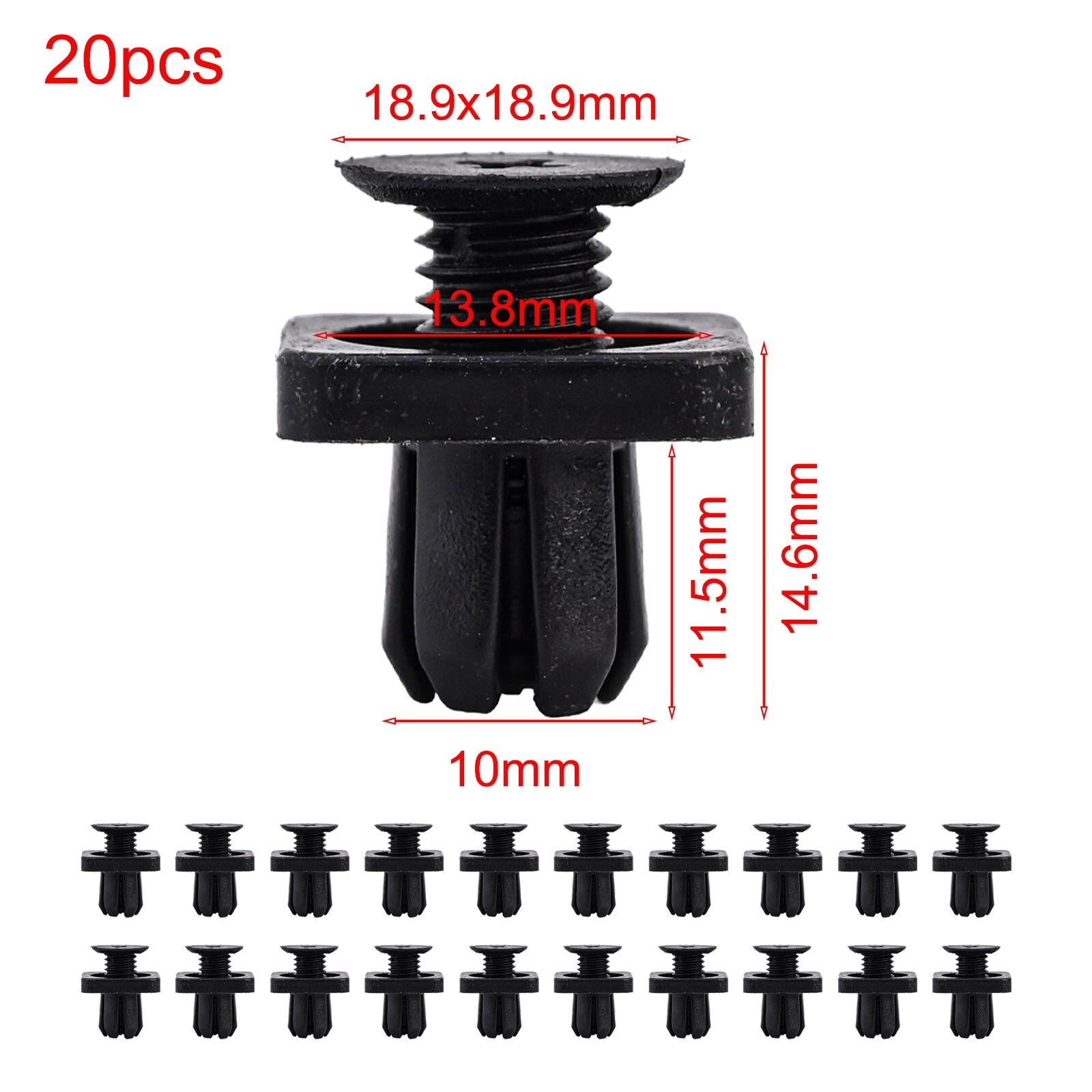 20x Mudguard Clip 91514-TG1-T01 for Honda For HRV For Accord For Odyssey For CRV