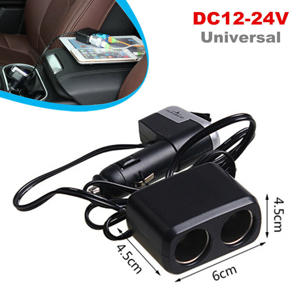 One Point Two Car Cigarette Lighters with USB Power Charging - Distributor n