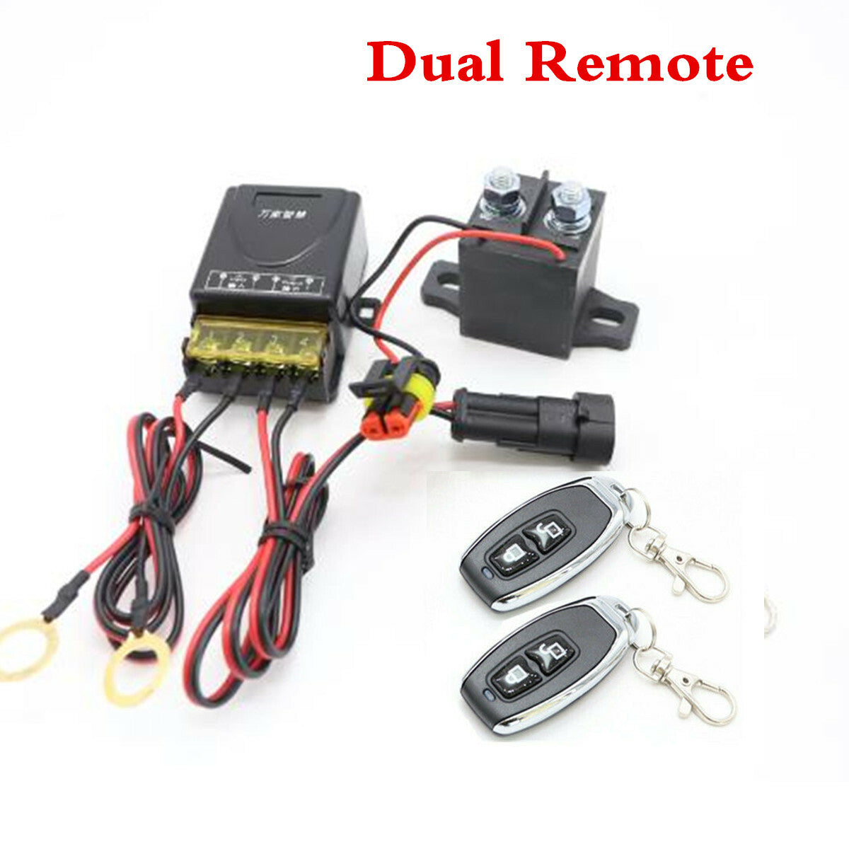 Car Battery Disconnect Safety Kill Cut-off Switch Cut Off Wireless Dual Remote