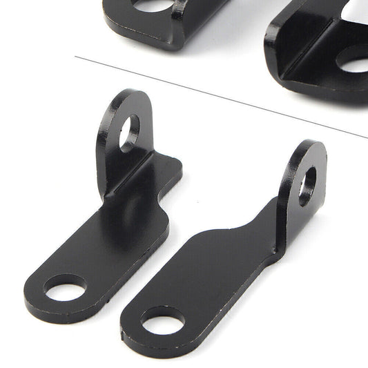 2x Motorcycle Fork Clamp Turn Signal Light Mount Bracket Holder for Harley Black