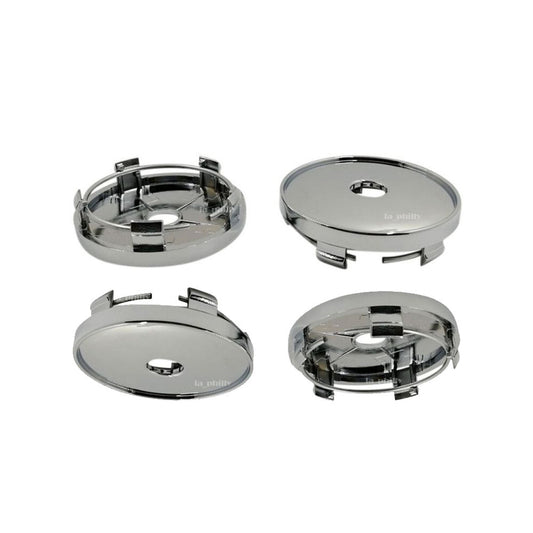Set Of 4 Car Wheel Center Hub Caps Rim Dust Cover Cup 60mm Silver Universal Q